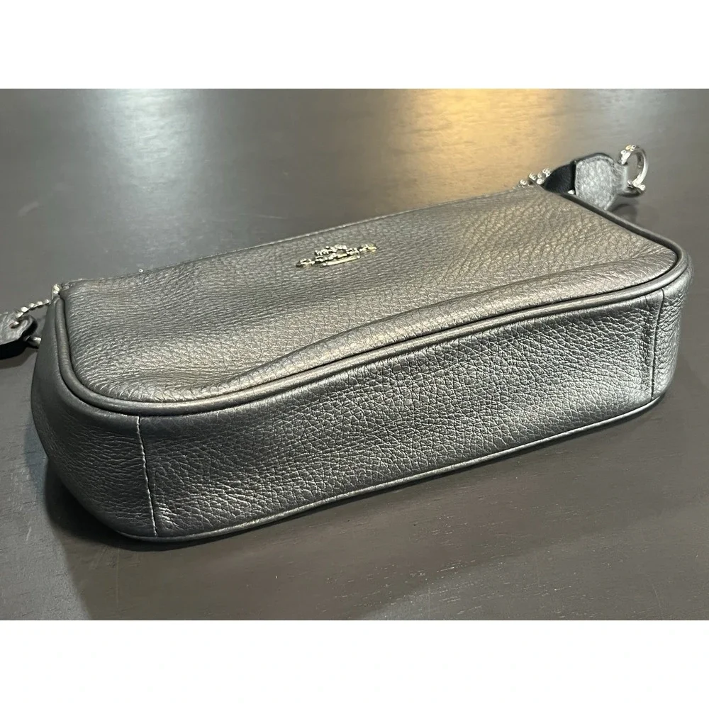 Coach Nolita Wristlet Purse Metallic Silver Chain Strap Y2K Style HTF